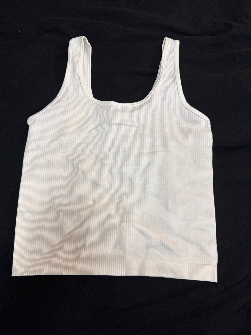 Target White Ribbed Tank Top